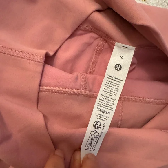 Lululemon align 25” leggings pink women’s size 10 - Picture 5 of 9